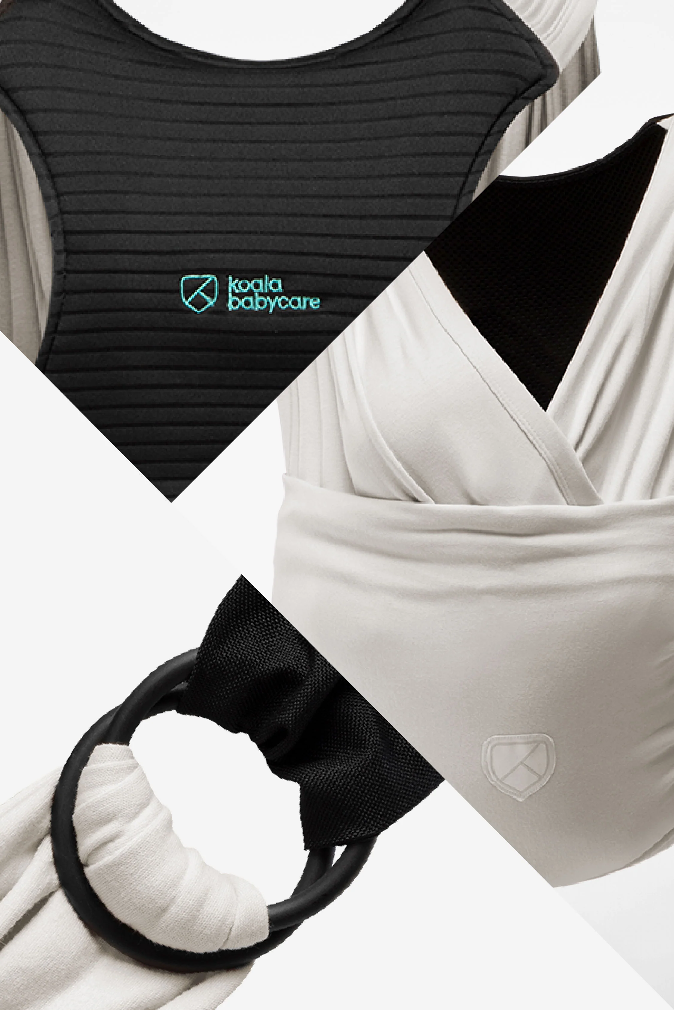 CUDDLE BAND 2 Newborn Baby Wrap - Light Grey - Image 5