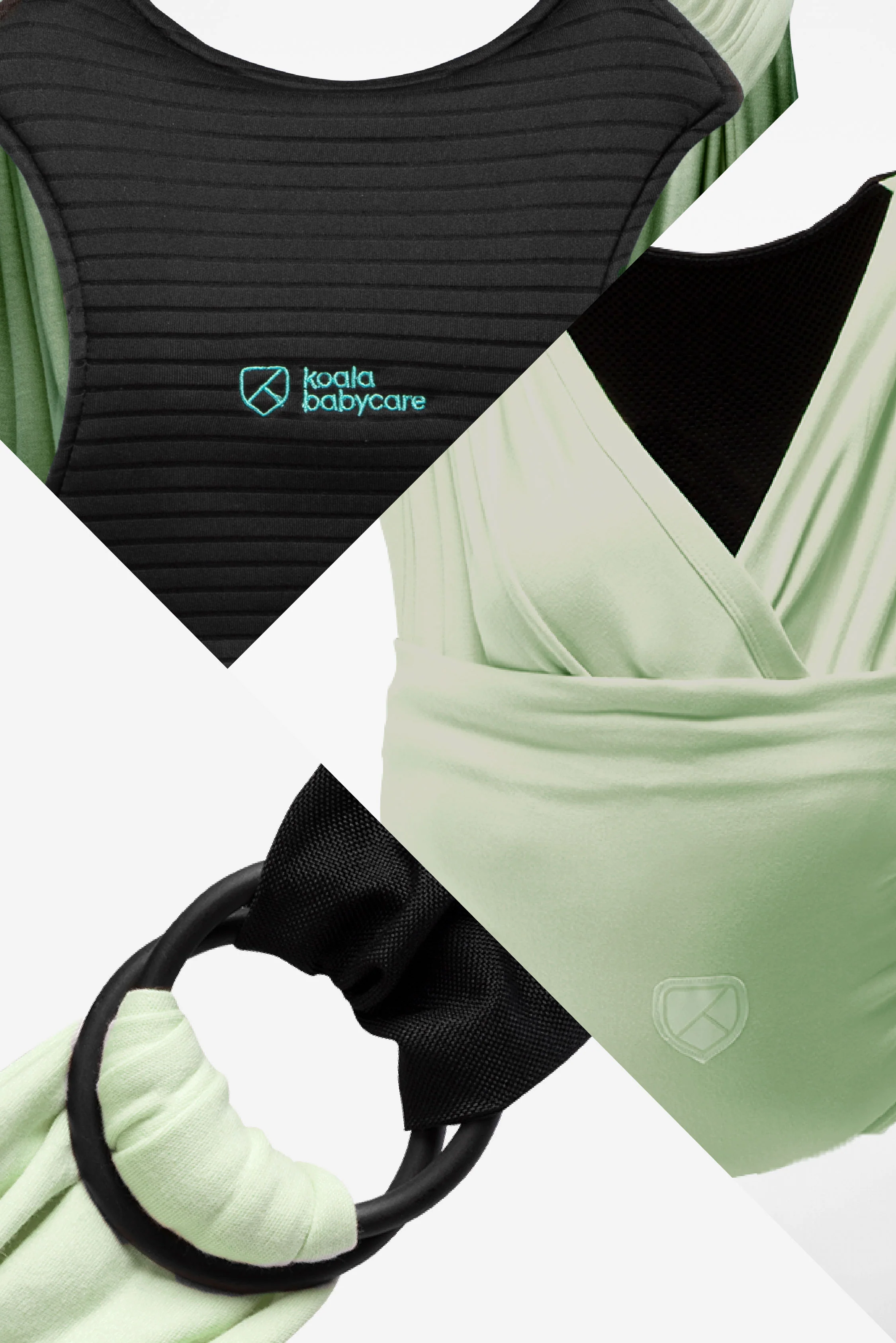CUDDLE BAND 2 Newborn Baby Wrap - Pale Green - Image 5