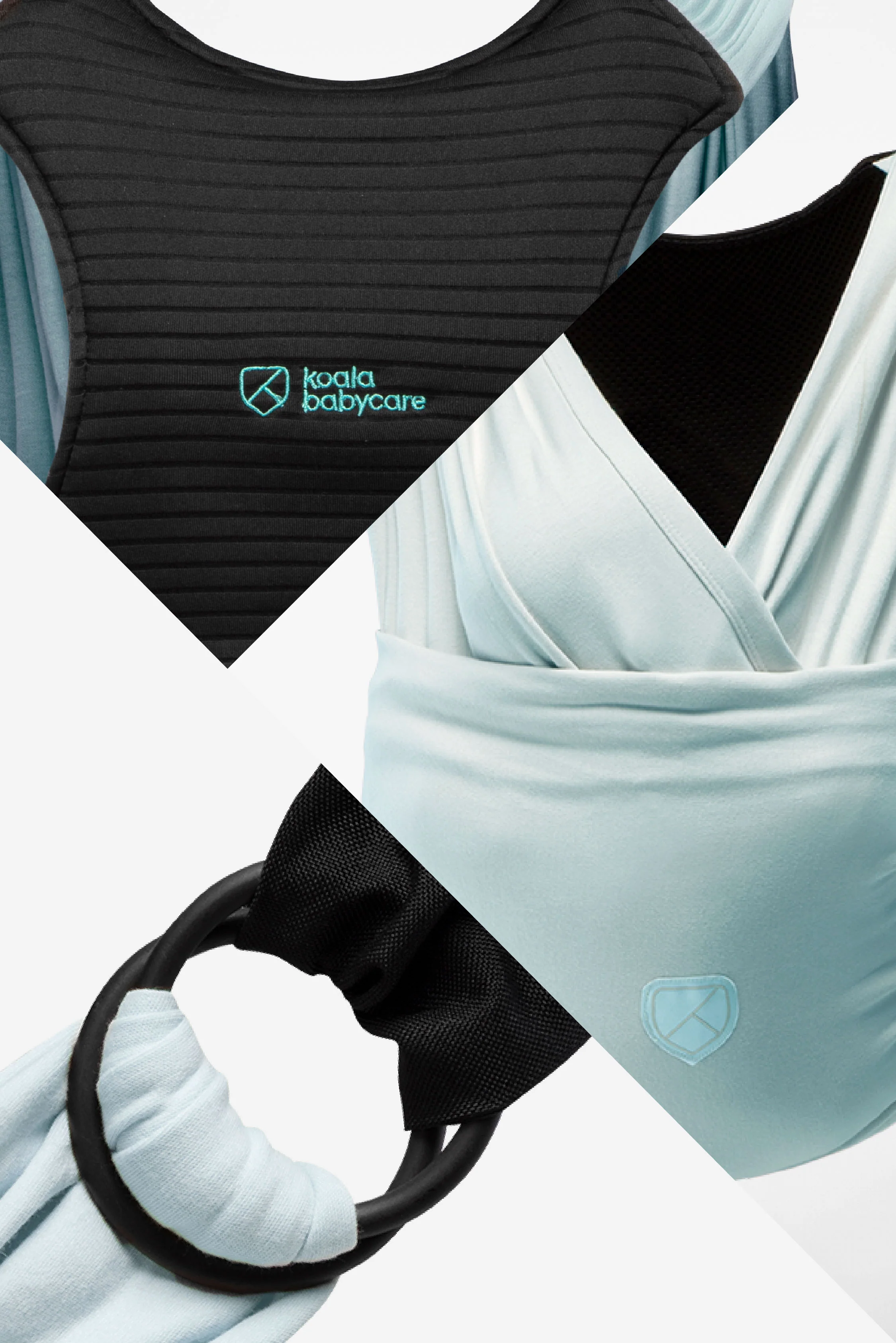 CUDDLE BAND 2 Newborn Baby Wrap - Pastel Light Blue - Image 5