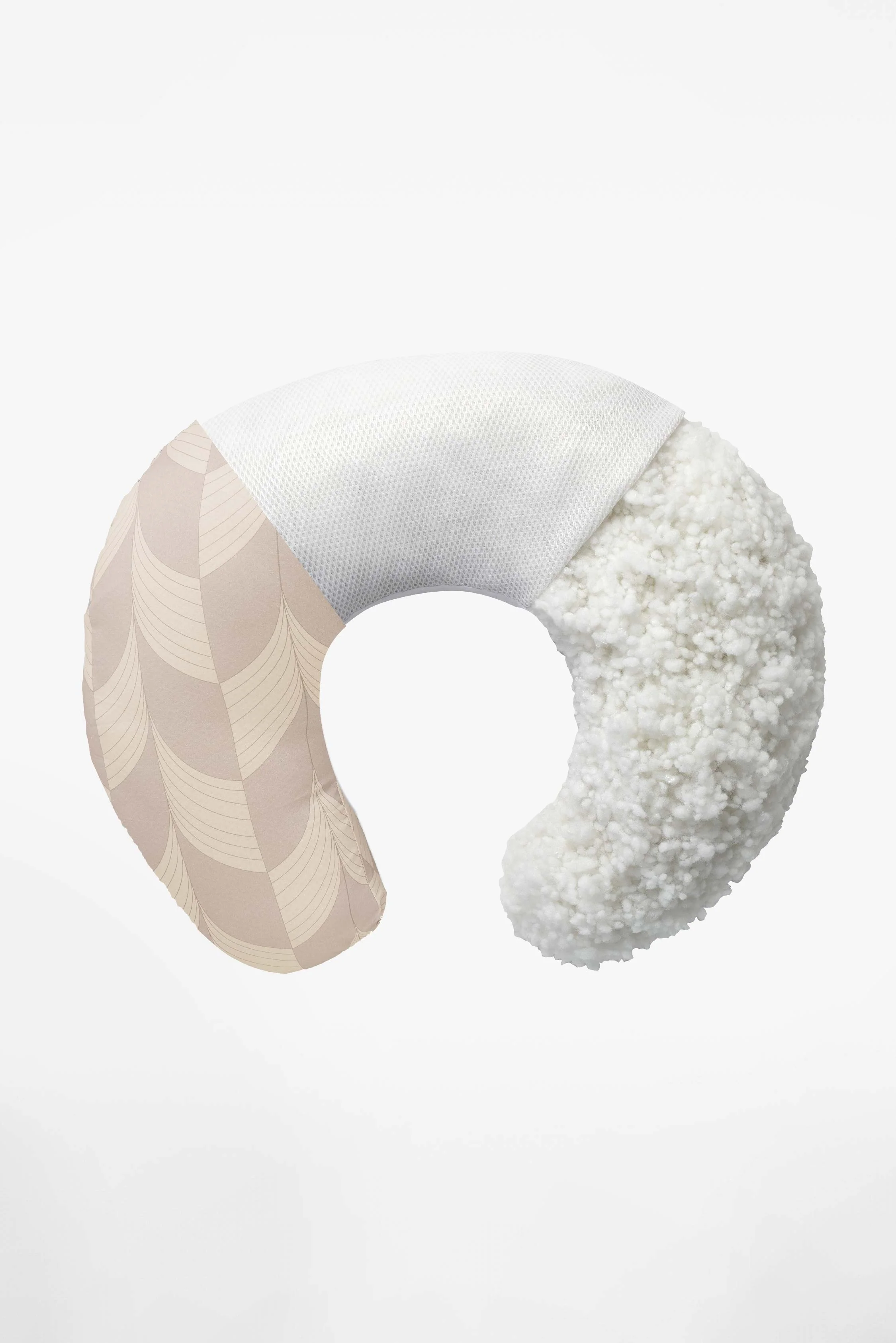 HUG BABY Breastfeeding Pillow - Fan Beige - Image 3