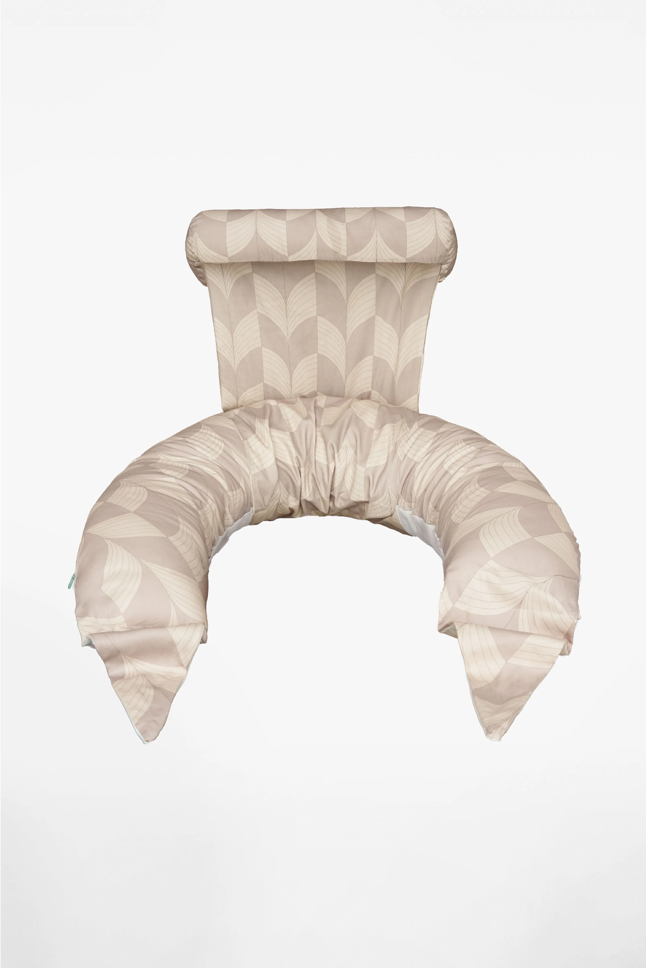 HUGS PLUS Pregnancy and Breastfeeding Pillow - Fan Beige - Image 2