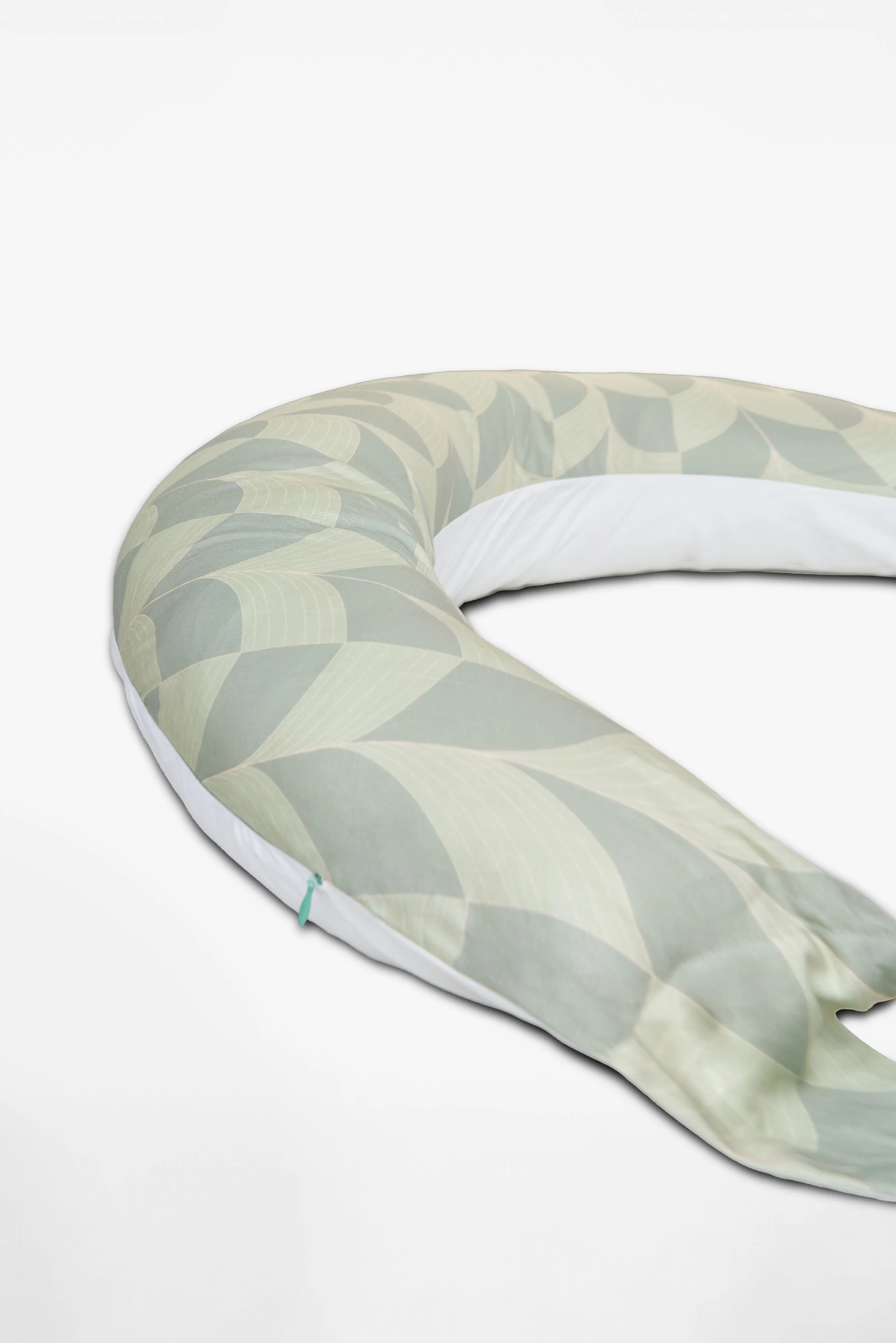HUGS PLUS Pregnancy and Breastfeeding Pillow - Fan Green - Image 3