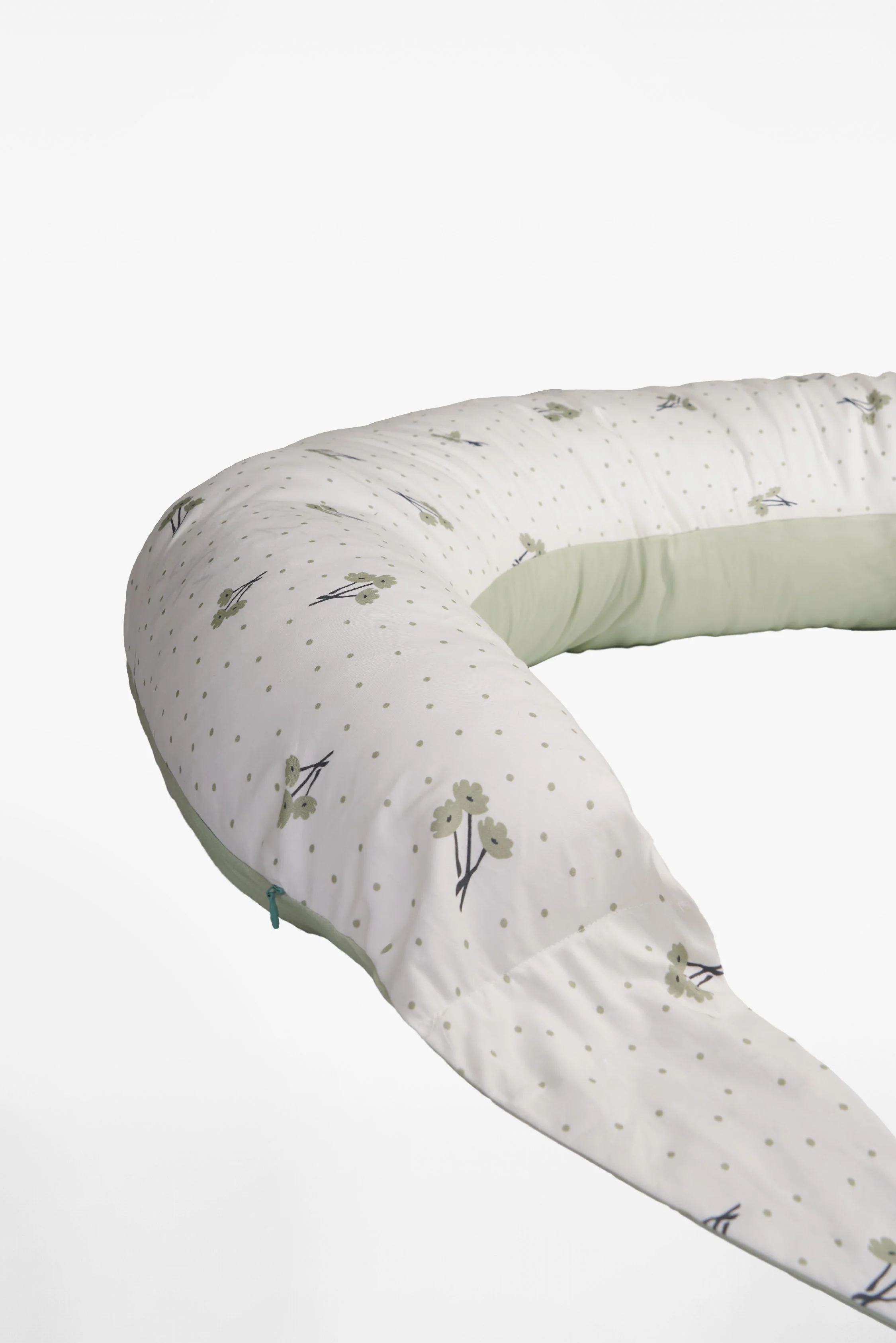 HUGS Pregnancy and Breastfeeding Pillow - Blossom Green - Image 3