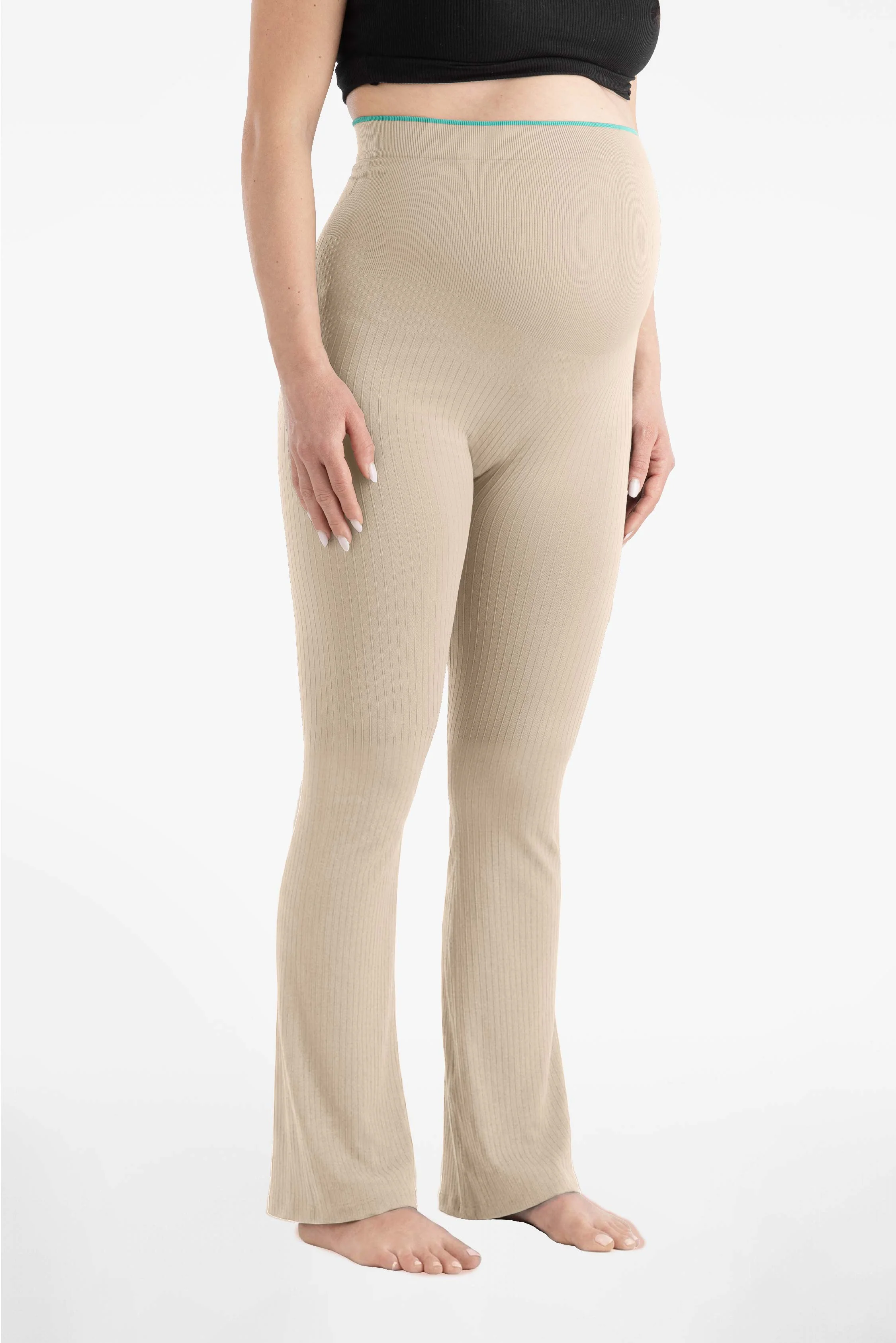 MATERNITY PANTS Maternity Pants - Beige - Image 2