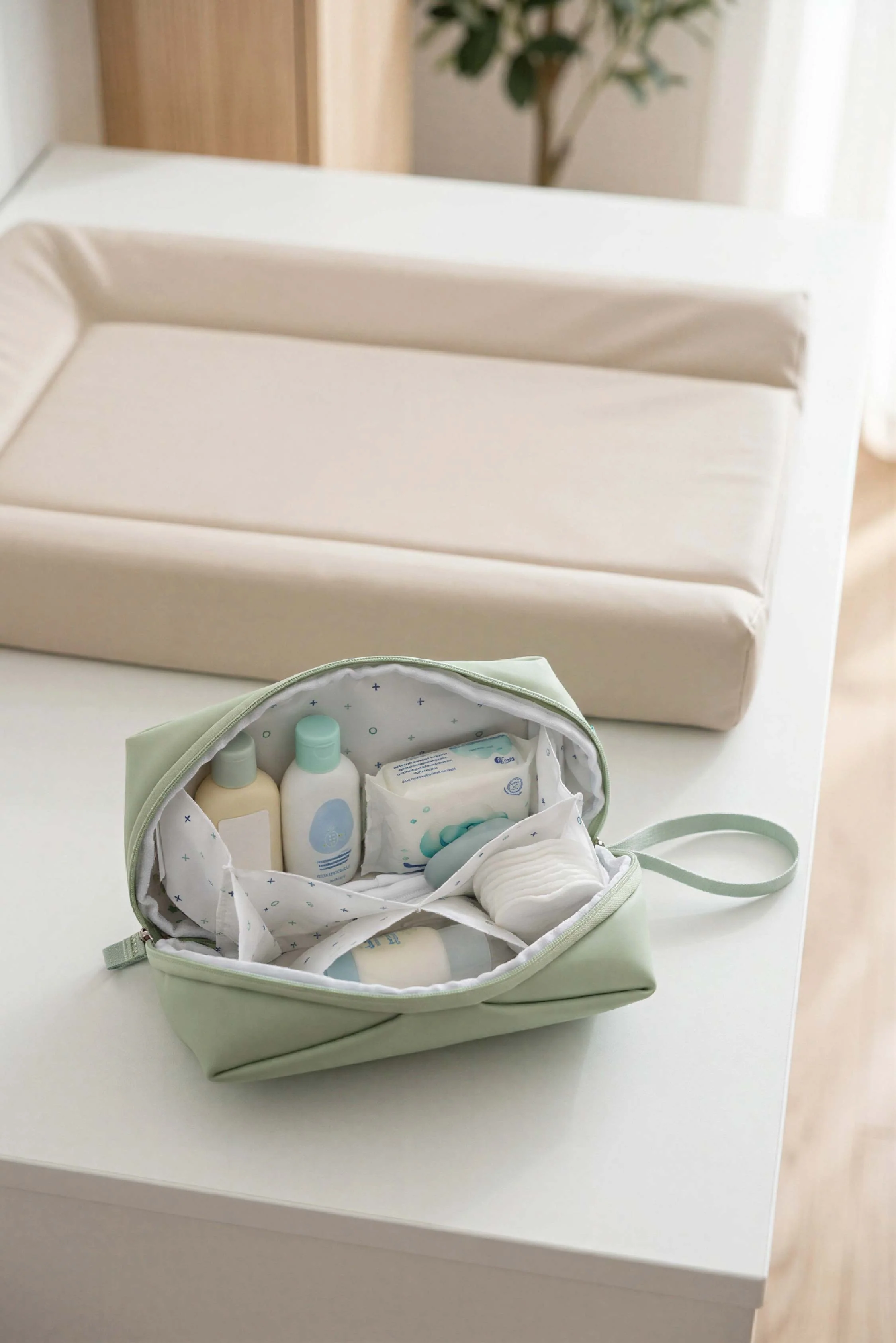 NECESSAIRE Baby Beauty case - Gum Pale Green - Image 4
