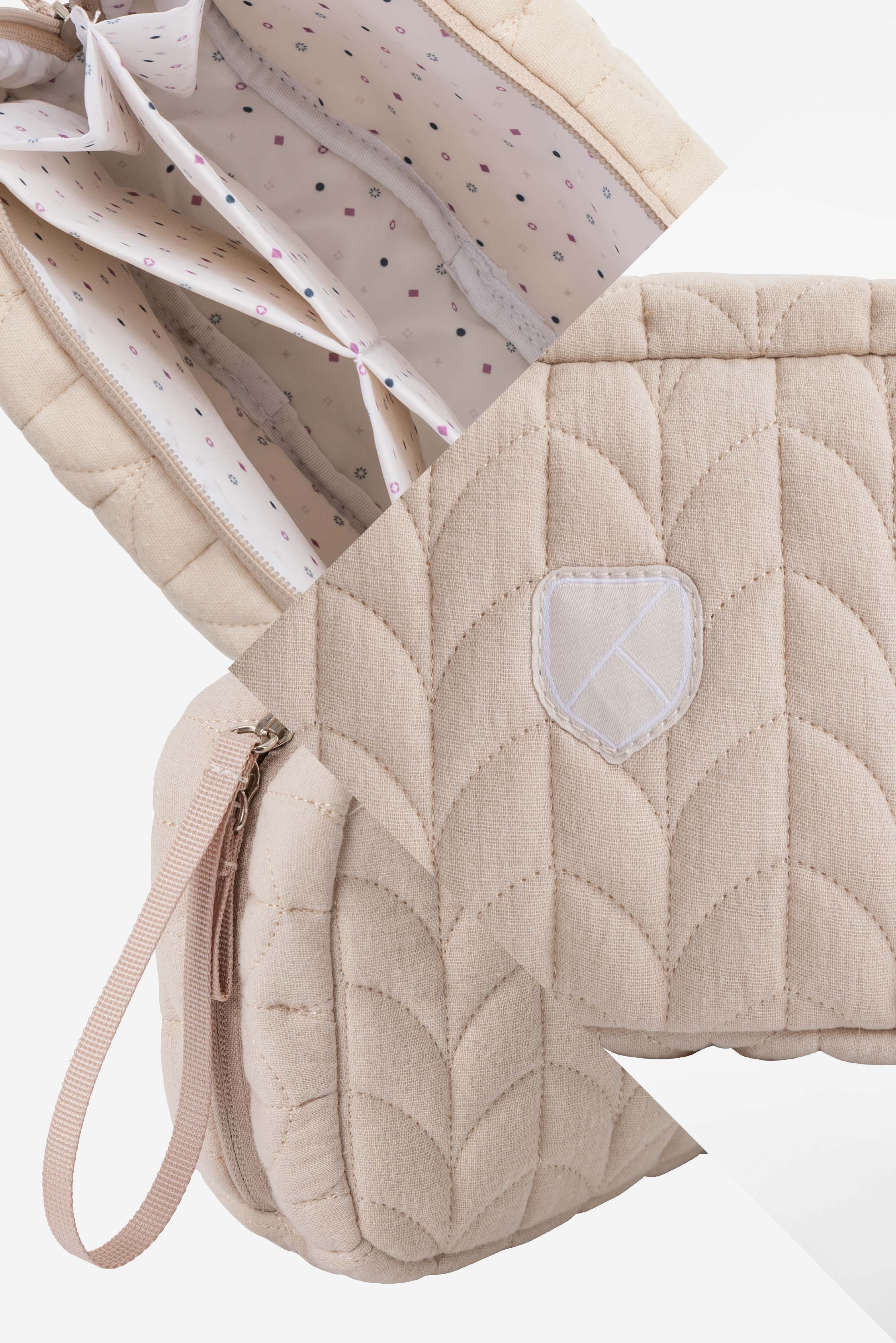 NECESSAIRE Baby Beauty case - Quilted Beige - Image 6