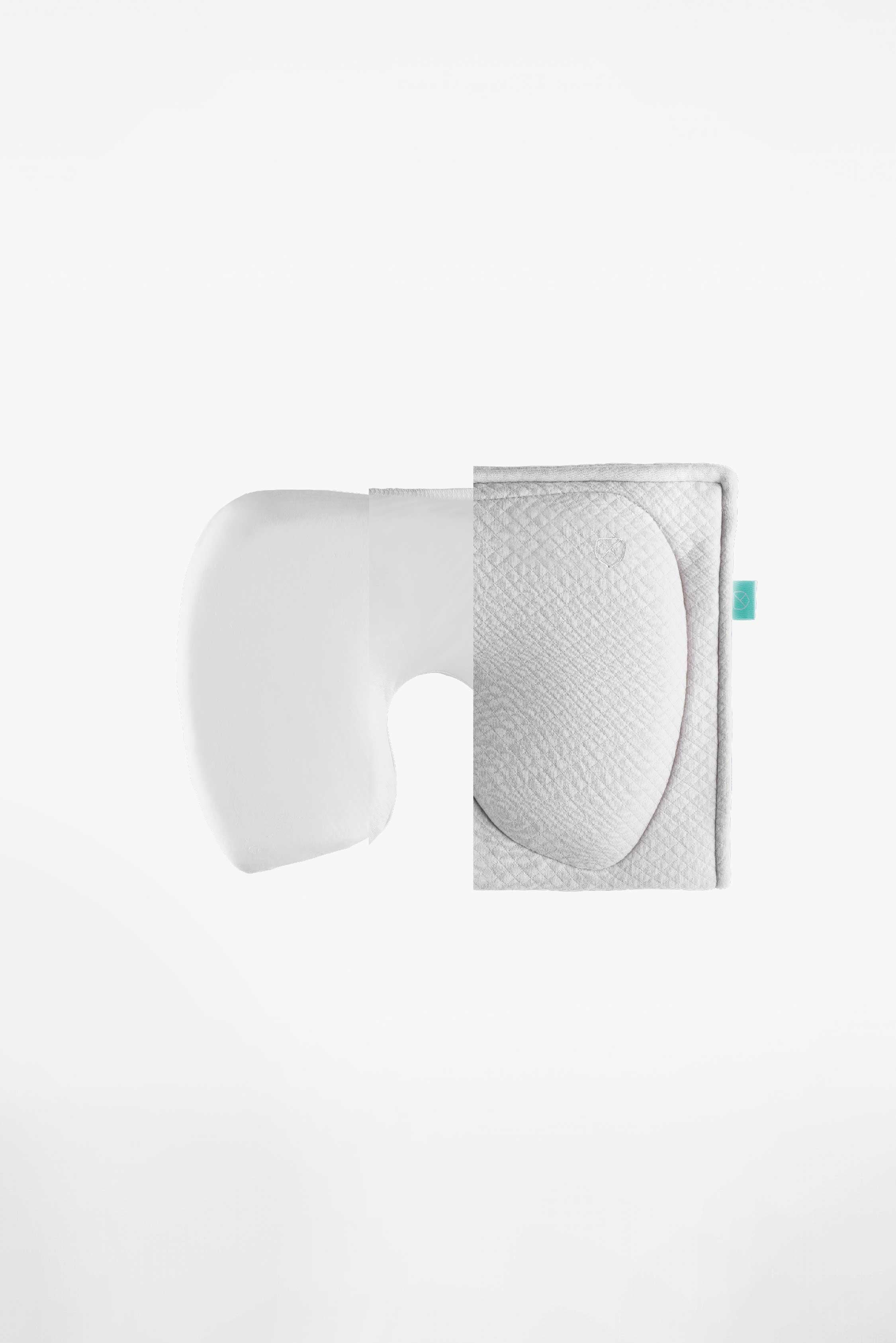 PERFECT HEAD BREASTFEEDING Pillow for Plagiocephaly - Light Grey - Image 3
