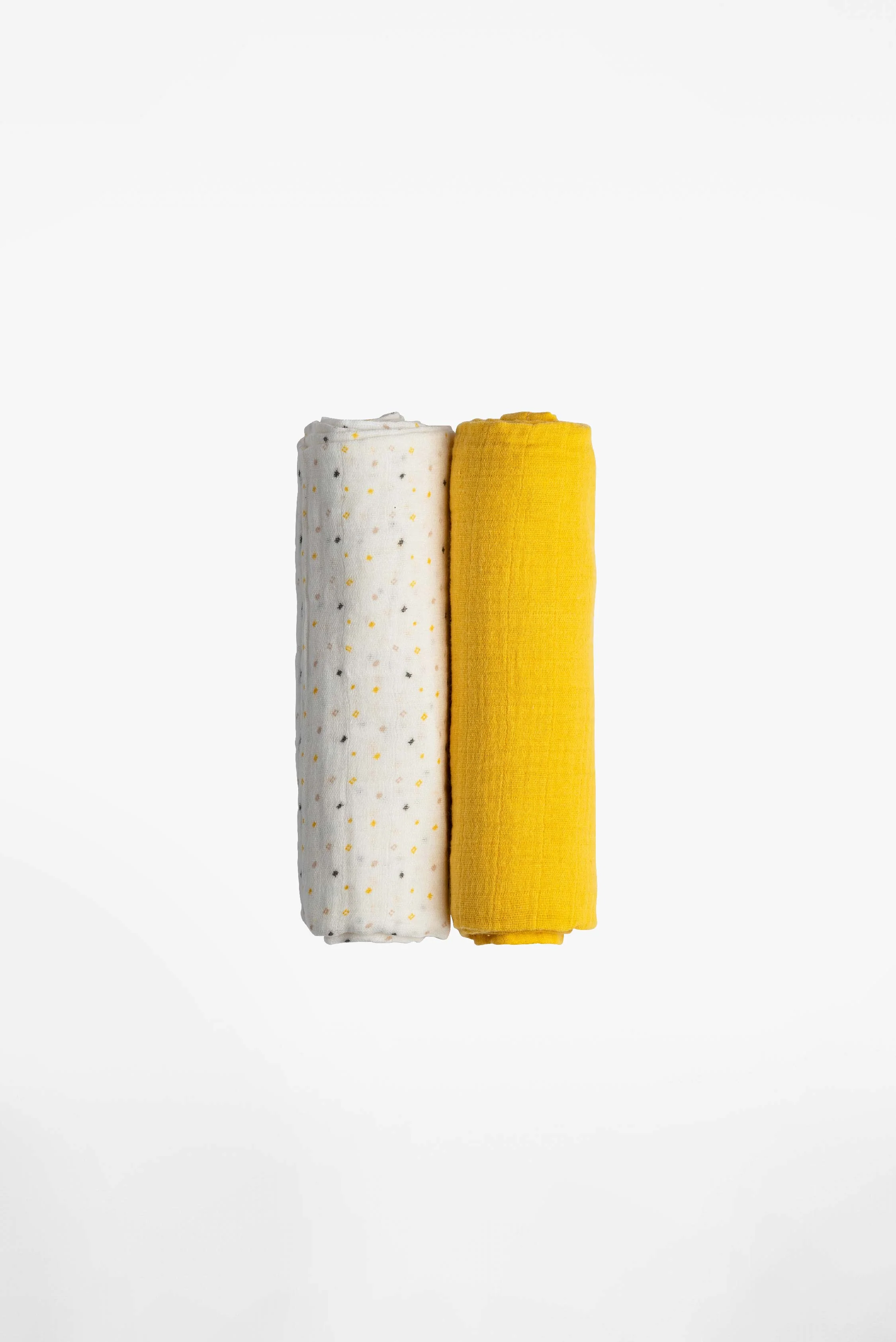 SOFT TOUCH 120x120 Newborn muslin cloths - Yellow - Image 3