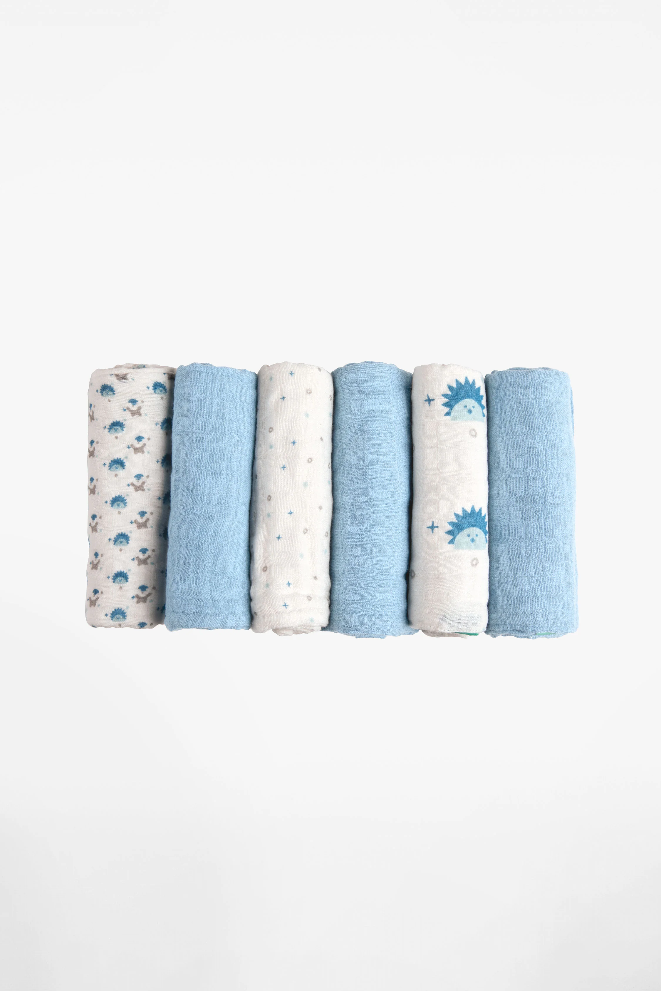SOFT TOUCH 30X30 Newborn muslin cloths - Light Blue - Image 3